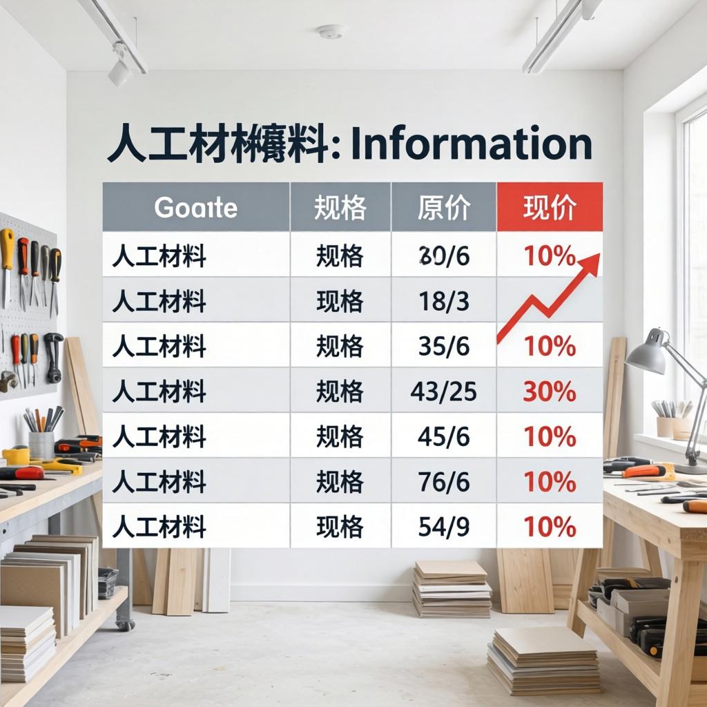 2025 人工材料价暴涨 10%？内行人私藏的报价清单，看完少花冤枉钱