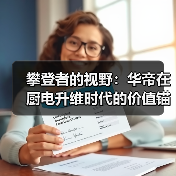 攀登者的视野：华帝在厨电升维时代的价值锚点（图4）
