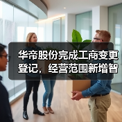 华帝股份完成工商变更登记,经营范围新增智能家庭设备等多项业务(图4) 华帝股份完成工商变更登记,经营范围新增智能家庭设备等多项业务(图4)