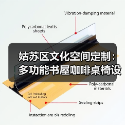 姑苏区文化空间定制：多功能书屋咖啡桌椅设计