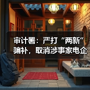 审计署：严打“两新”骗补，取消涉事家电企业资格