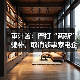审计署：严打“两新”骗补，取消涉事家电企业资格