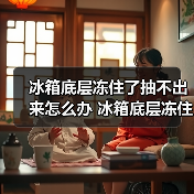 冰箱底层冻住了抽不出来怎么办 冰箱底层冻住了抽不出来的原因及解决方法【详解】