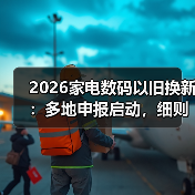 2026家电数码以旧换新:多地申报启动,细则待调 2026家电数码以旧换新:多地申报启动,细则待调