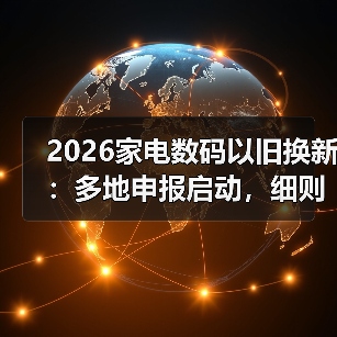 2026家电数码以旧换新:多地申报启动,细则待调 2026家电数码以旧换新:多地申报启动,细则待调