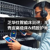 芝华仕智能床测评：半青皮高级床&精致护脊床垫 仪式感和氛围感拉满（型号：贝加尔床架+塞纳河一体式电动床垫）（图4）