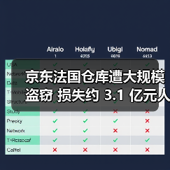京东法国仓库遭大规模盗窃 损失约 3.1 亿元人民币 京东法国仓库遭大规模盗窃 损失约 3.1 亿元人民币