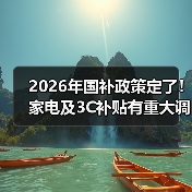 2026年国补政策定了！家电及3C补贴有重大调整（图2）