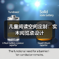 儿童阅读空间定制：实木阅览桌设计（图3）