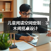 儿童实木阅览桌设计：环保舒适阅读空间优选