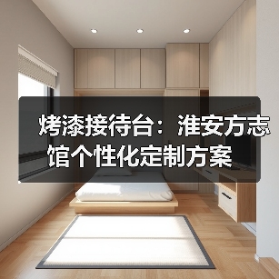 烤漆接待台：淮安方志馆个性化定制方案（图4）