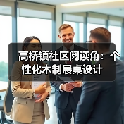 高桥镇社区阅读角：个性化木制展桌设计（图2）