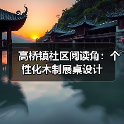 高桥镇社区阅读角：个性化木制展桌设计（图4）