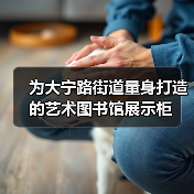 为大宁路街道量身打造的艺术图书馆展示柜 为大宁路街道量身打造的艺术图书馆展示柜
