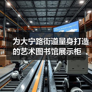 为大宁路街道量身打造的艺术图书馆展示柜 为大宁路街道量身打造的艺术图书馆展示柜
