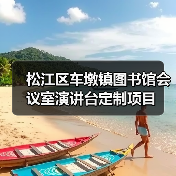松江区车墩镇图书馆会议室演讲台定制项目（图4）