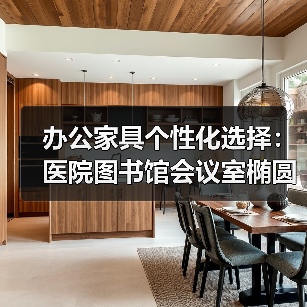 办公家具个性化选择：医院图书馆会议室椭圆会议桌订制（图4）