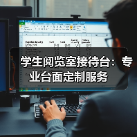 学生阅览室接待台：专业台面定制服务（图1）