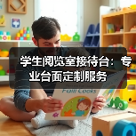 学生阅览室接待台：专业台面定制服务（图3）