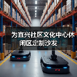 为宜兴社区文化中心休闲区定制沙发