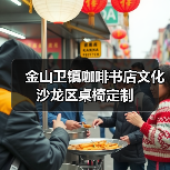 金山卫镇咖啡书店文化沙龙区桌椅定制