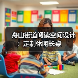 舟山街道阅读空间设计：定制休闲长桌