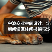 宁波商业空间设计：定制阅读区休闲书架与沙发（图2）