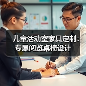 儿童活动室家具定制：专属阅览桌椅设计（图4）