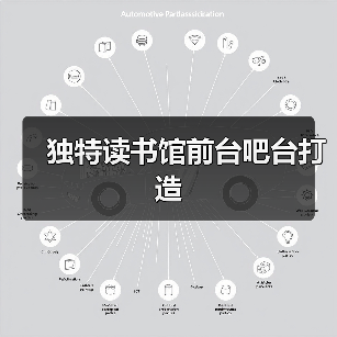 独特读书馆前台吧台打造(图1) 独特读书馆前台吧台打造(图1)