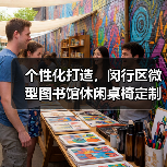个性化打造,闵行区微型图书馆休闲桌椅定制(图4) 个性化打造,闵行区微型图书馆休闲桌椅定制(图4)