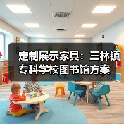 定制展示家具：三林镇专科学校图书馆方案（图1）