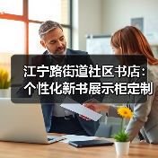 江宁路街道社区书店：个性化新书展示柜定制（图1）