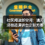 社区阅读新空间：漕河泾街道演讲台定制方案（图1）