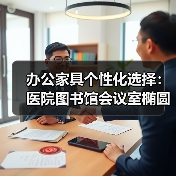 办公家具个性化选择：医院图书馆会议室椭圆会议桌订制（图1）