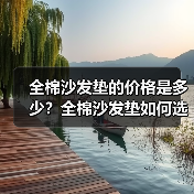 全棉沙发垫的价格是多少？全棉沙发垫如何选购（图1）