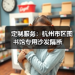 定制服务：杭州市区图书馆专用沙发隔断（图1）