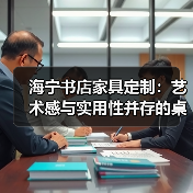 海宁书店家具定制：艺术感与实用性并存的桌椅（图1）