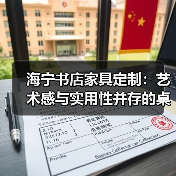 海宁书店家具定制：艺术感与实用性并存的桌椅（图3）