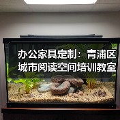 办公家具定制：青浦区城市阅读空间培训教室拼接桌（图3）