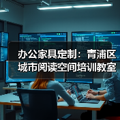 办公家具定制：青浦区城市阅读空间培训教室拼接桌（图4）