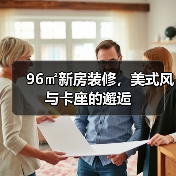 96㎡新房装修,美式风与卡座的邂逅(图2) 96㎡新房装修,美式风与卡座的邂逅(图2)