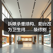 拆除承重结构、阳台改为卫生间……装修别“任性” 违规要担责(图1) 拆除承重结构、阳台改为卫生间……装修别“任性” 违规要担责(图1)