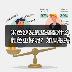 米色沙发靠垫搭配什么颜色更好呢？如果根据客厅整体设计选择呢？（图4）