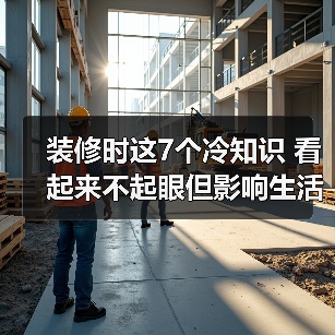 装修时这7个冷知识 看起来不起眼但影响生活（图4）