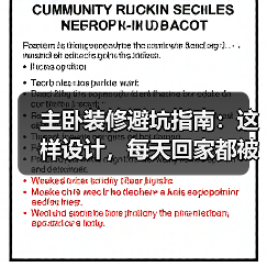主卧装修避坑指南：这样设计，每天回家都被温柔治愈！（图3）