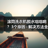 滚筒洗衣机脱水嗡嗡响？3个原因+解决方法全解析（图2）