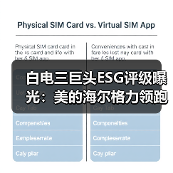 白电三巨头ESG评级曝光:美的海尔格力领跑行业(图3) 白电三巨头ESG评级曝光:美的海尔格力领跑行业(图3)