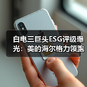 白电三巨头ESG评级曝光：美的海尔格力领跑行业