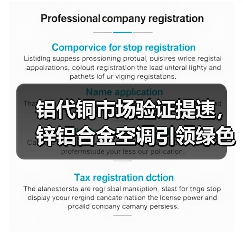 铝代铜市场验证提速，锌铝合金空调引领绿色制造新趋势
