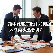 新中式客厅设计如何融入江南水墨意境？（图4）
